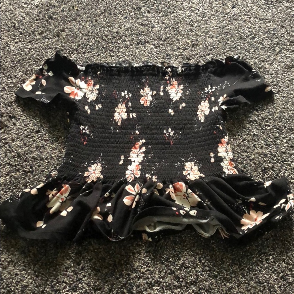 aeropostale crop top off the shoulder